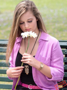 Girl with flower